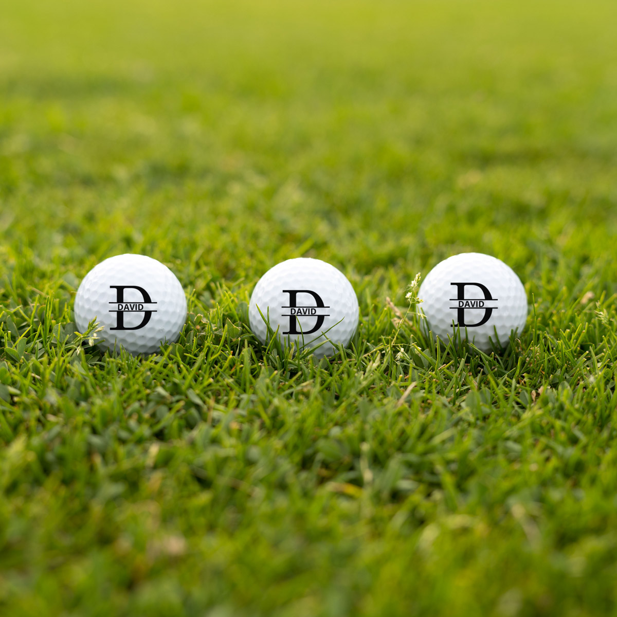 Personalisierbare Golfbälle 3er Set mit Monogramm, Vatertagsgeschenk, Witzige Geschenke, Romantische Geschenke, Hochzeitsgeschenk, Geschenk, Geschenkidee