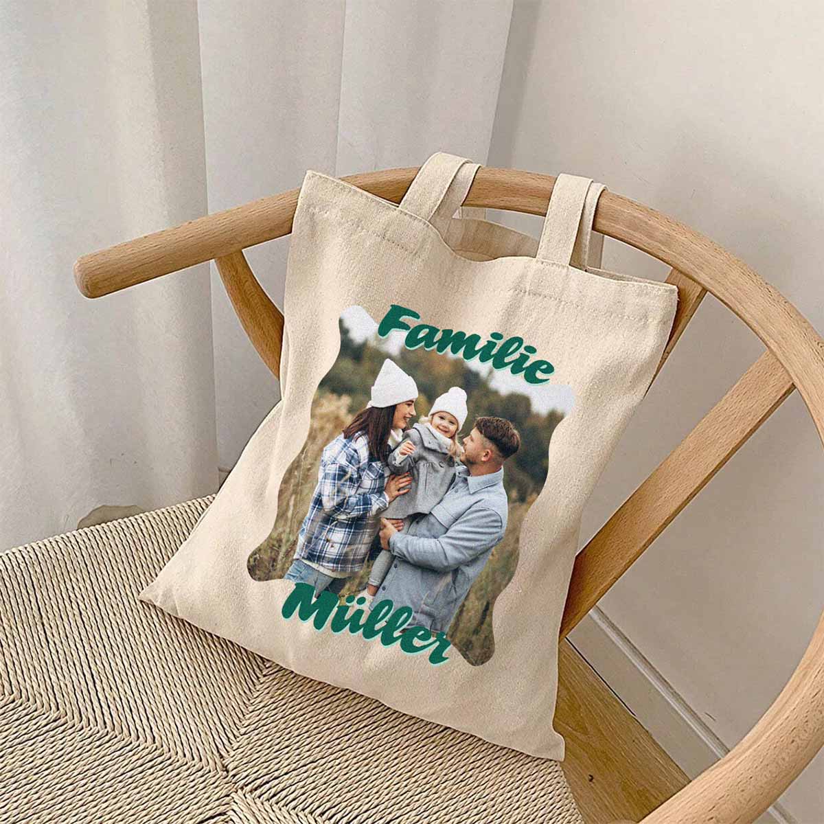 Personalisierbarer Jutebeutel mit Foto und Text, Fotogeschenk, Witzige Geschenke, Romantische Geschenke, Hochzeitsgeschenk, Kleine Geschenke, Geschenk, Geschenkidee