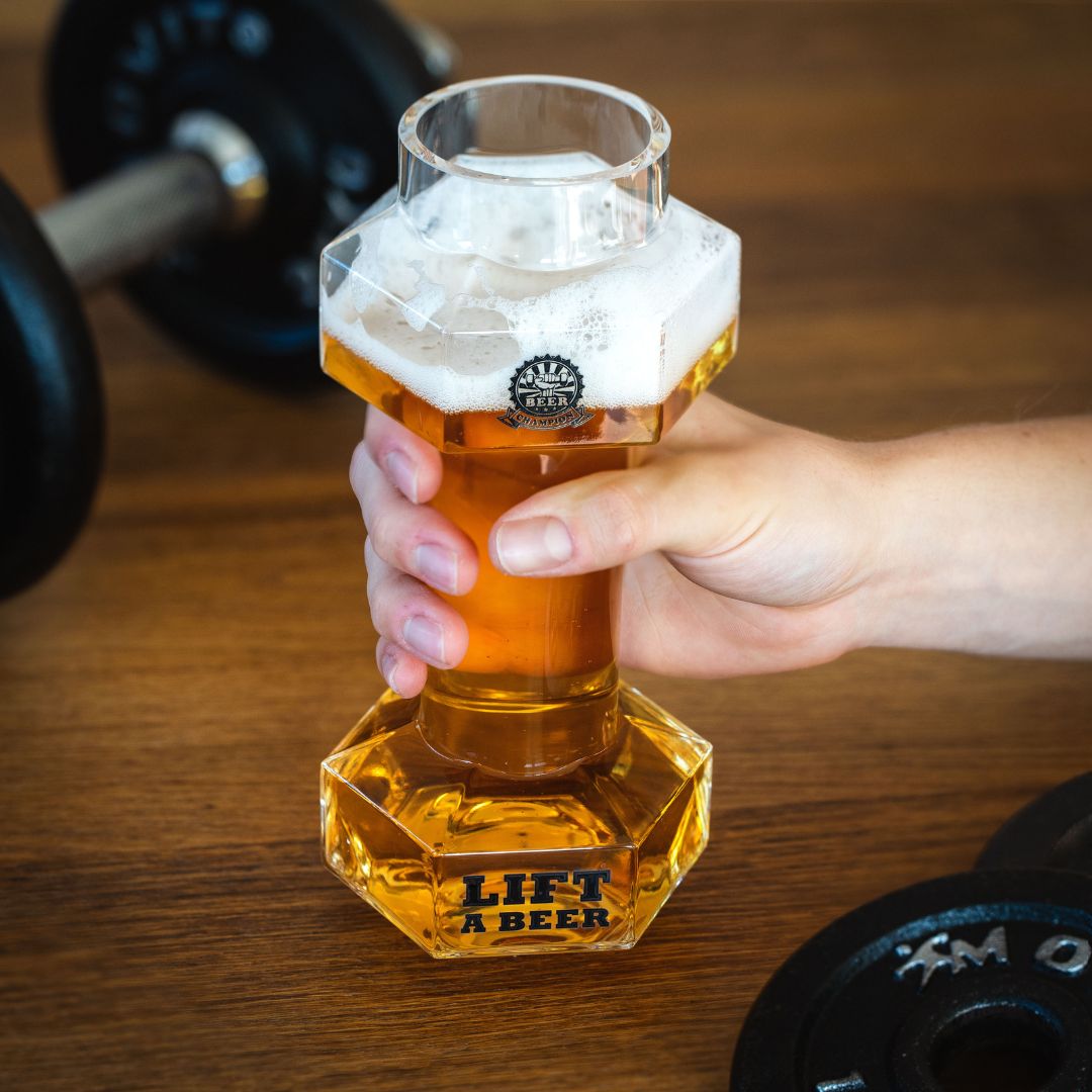 Hantel Bierglas, Vatertagsgeschenk, Geschenk Männer, Geschenk Freund, Geschenk Bruder, Witzige Geschenke, Romantische Geschenke, Hochzeitsgeschenk, Kleine Geschenke, Geschenk, Geschenkidee