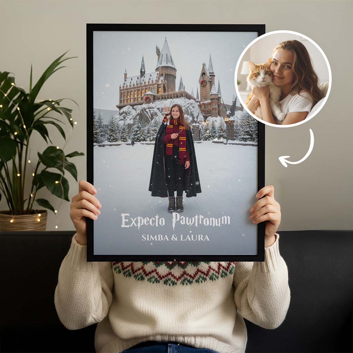 Personalisierbares Poster mit individuellem Zauberdesign, Weihnachtsgeschenk, Fotogeschenk, Witzige Geschenke, Romantische Geschenke, Hochzeitsgeschenk, Kleine Geschenke, Geschenk, Geschenkidee