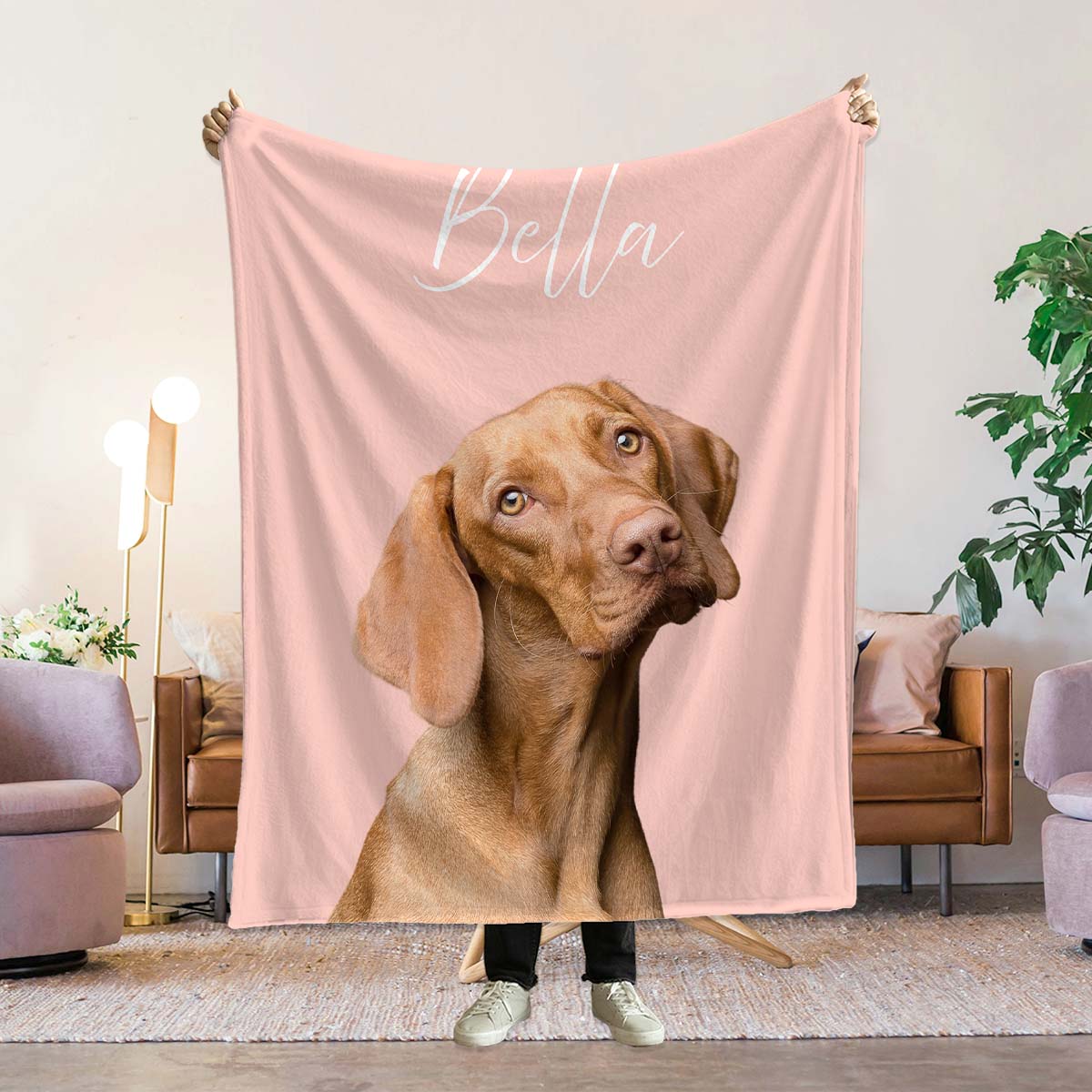 Personalisierbare Decke mit Haustier und Hintergrund, Fotogeschenk, Geburtstagsgeschenk, Geschenk Mama, Romantische Geschenke, Hochzeitsgeschenk, Kleine Geschenke, Geschenk, Geschenkidee