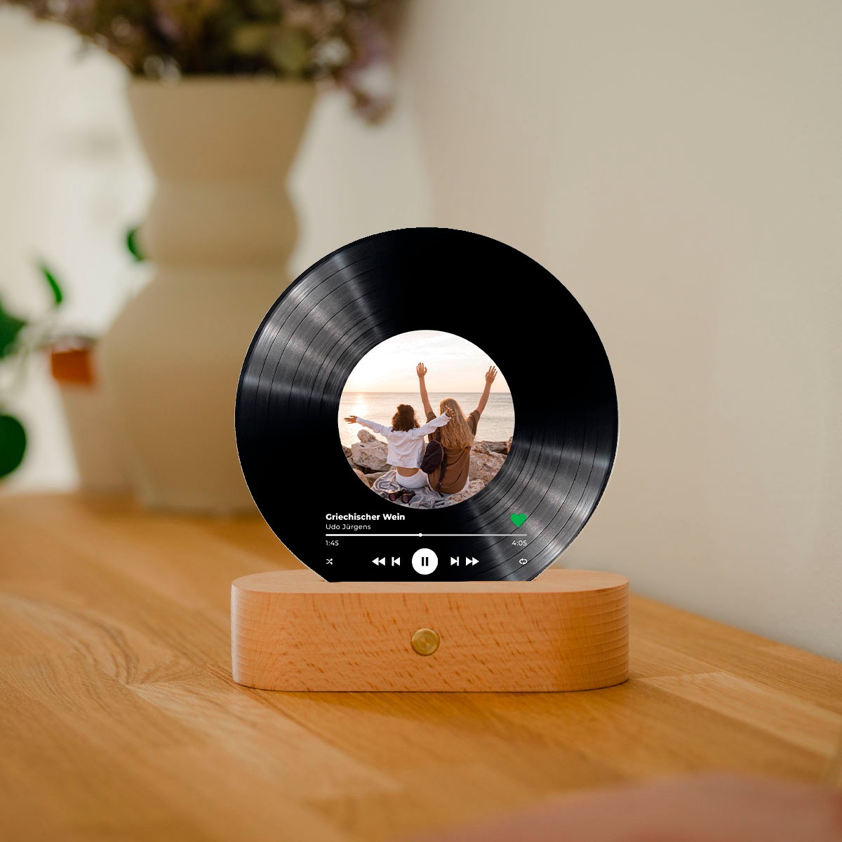 Personalisierbare LED-Lampe Schallplatte, Vatertagsgeschenk, Fotogeschenk, Geburtstagsgeschenk, Geschenk Mama, Witzige Geschenke, Romantische Geschenke, Hochzeitsgeschenk, Geschenk, Geschenkidee