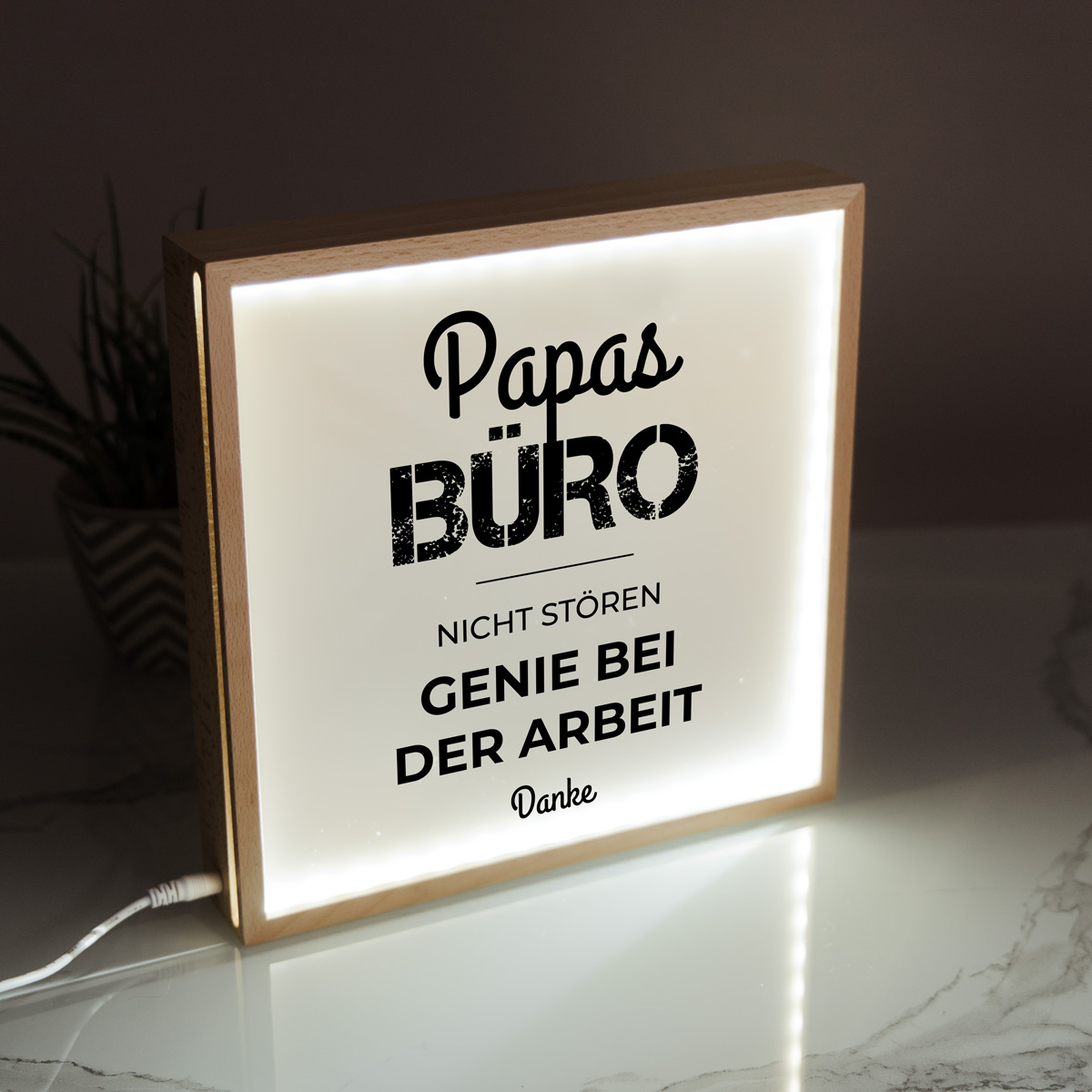 Light Box mit 6 Zeilen