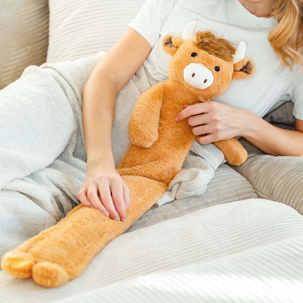 Hochlandrind Wärmeflasche, Geschenke Frauen, Geschenke Freundin, Geschenk Schwester, Witzige Geschenke, Geschenk, Geschenkidee