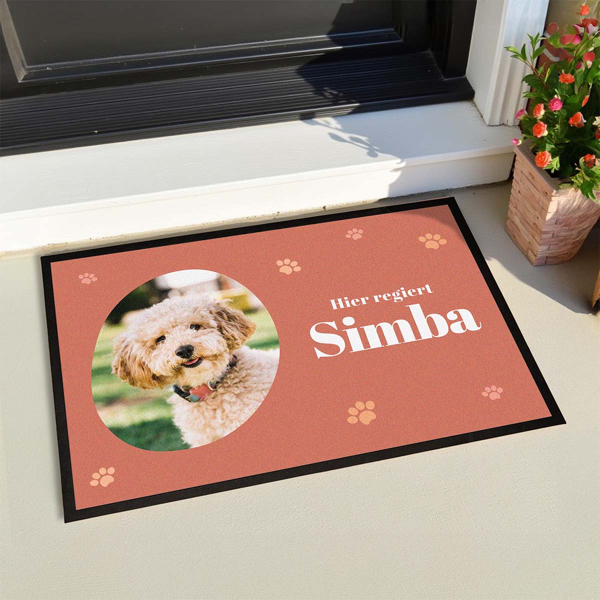 Personalisierbare Fußmatte mit Haustier und Name, Fotogeschenk, Witzige Geschenke, Romantische Geschenke, Hochzeitsgeschenk, Kleine Geschenke, Geschenk, Geschenkidee
