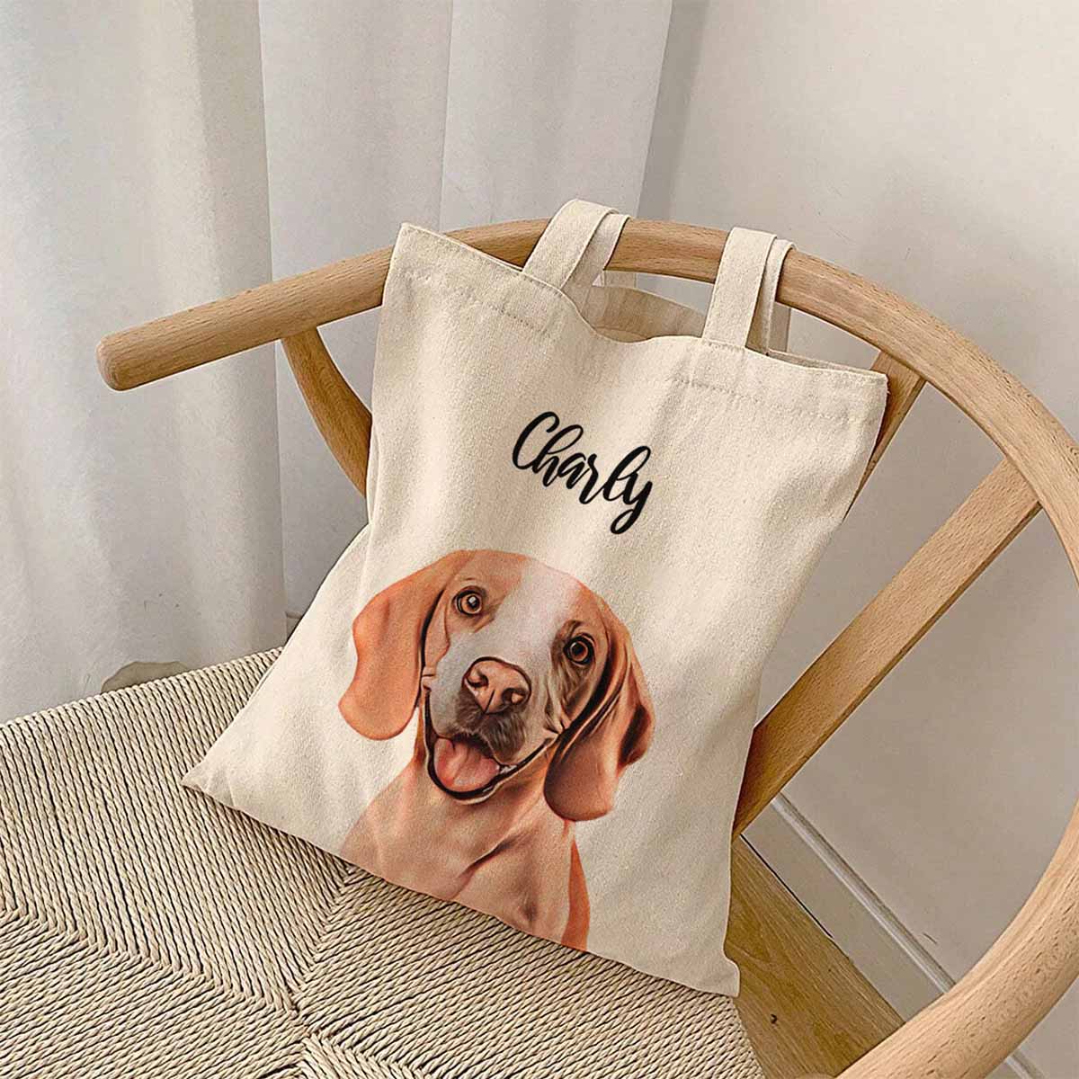 Personalisierbarer Jutebeutel mit deinem Haustier als Comic, Geburtstagsgeschenk, Geschenke Frauen, Geschenke Freundin, Geschenk Schwester, Kleine Geschenke, Geschenk, Geschenkidee