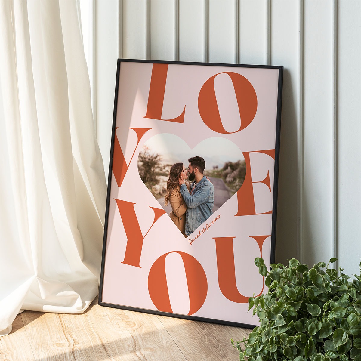 Personalisierbares Poster Herz mit Foto und Text, Fotogeschenk, Romantische Geschenke, Hochzeitsgeschenk, Kleine Geschenke, Geschenk, Geschenkidee