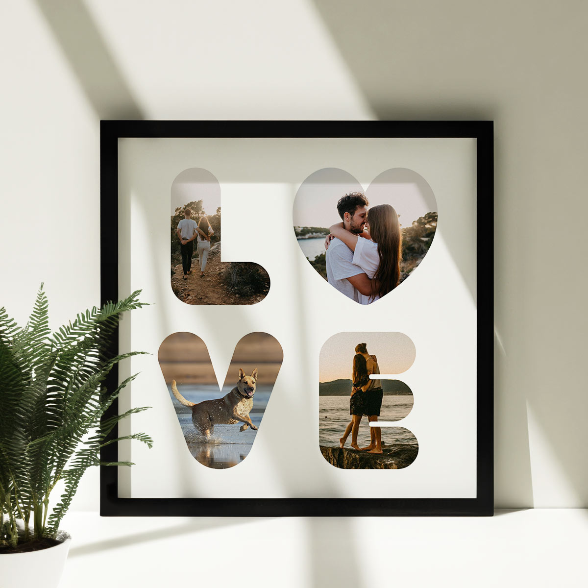 Personalisierbares Poster Love mit Fotos, Fotogeschenk, Romantische Geschenke, Hochzeitsgeschenk, Kleine Geschenke, Geschenk, Geschenkidee