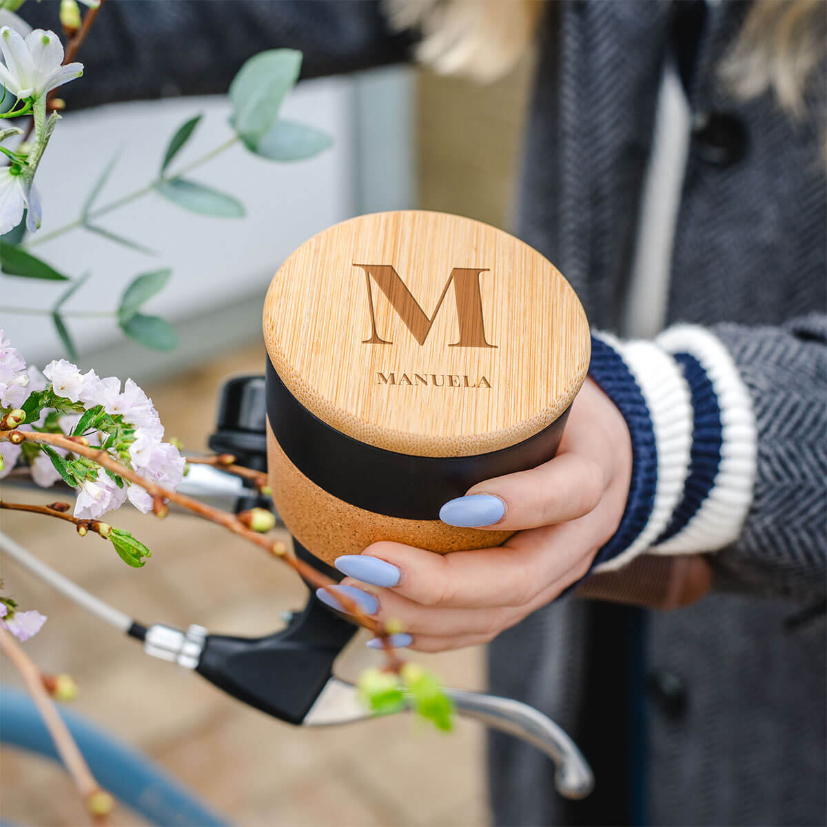 Personalisierbarer Kaffeebecher mit Monogramm, Romantische Geschenke, Hochzeitsgeschenk, Kleine Geschenke, Geschenk, Geschenkidee