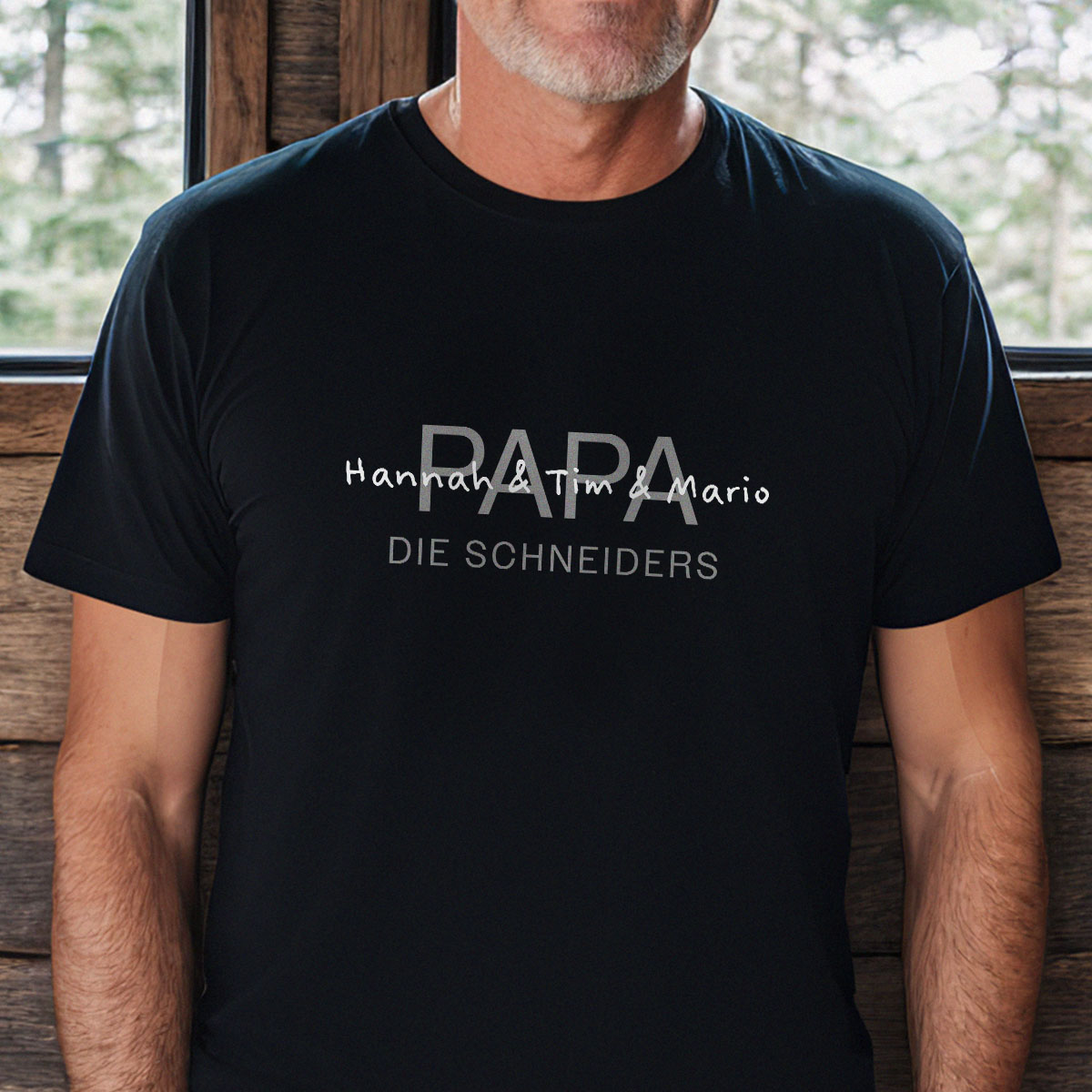 Personalisierbares T-Shirt mit Namen, Vatertagsgeschenk, Geschenk Papa, Geburtstagsgeschenk, Geschenk Männer, Geschenk Freund, Geschenk Bruder, Geschenke Frauen, Geschenke Freundin, Geschenk Schwester, Geschenk Mama, Witzige Geschenke, Romantische Geschenke, Hochzeitsgeschenk, Kleine Geschenke, Geschenk, Geschenkidee