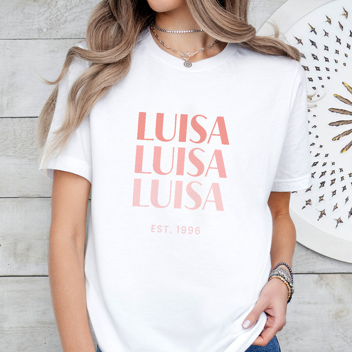 Personalisierbares T-Shirt mit 3 Zeilen, Vatertagsgeschenk, Geburtstagsgeschenk, Geschenke Frauen, Geschenke Freundin, Geschenk Schwester, Geschenk Mama, Witzige Geschenke, Romantische Geschenke, Hochzeitsgeschenk, Kleine Geschenke, Geschenk, Geschenkidee