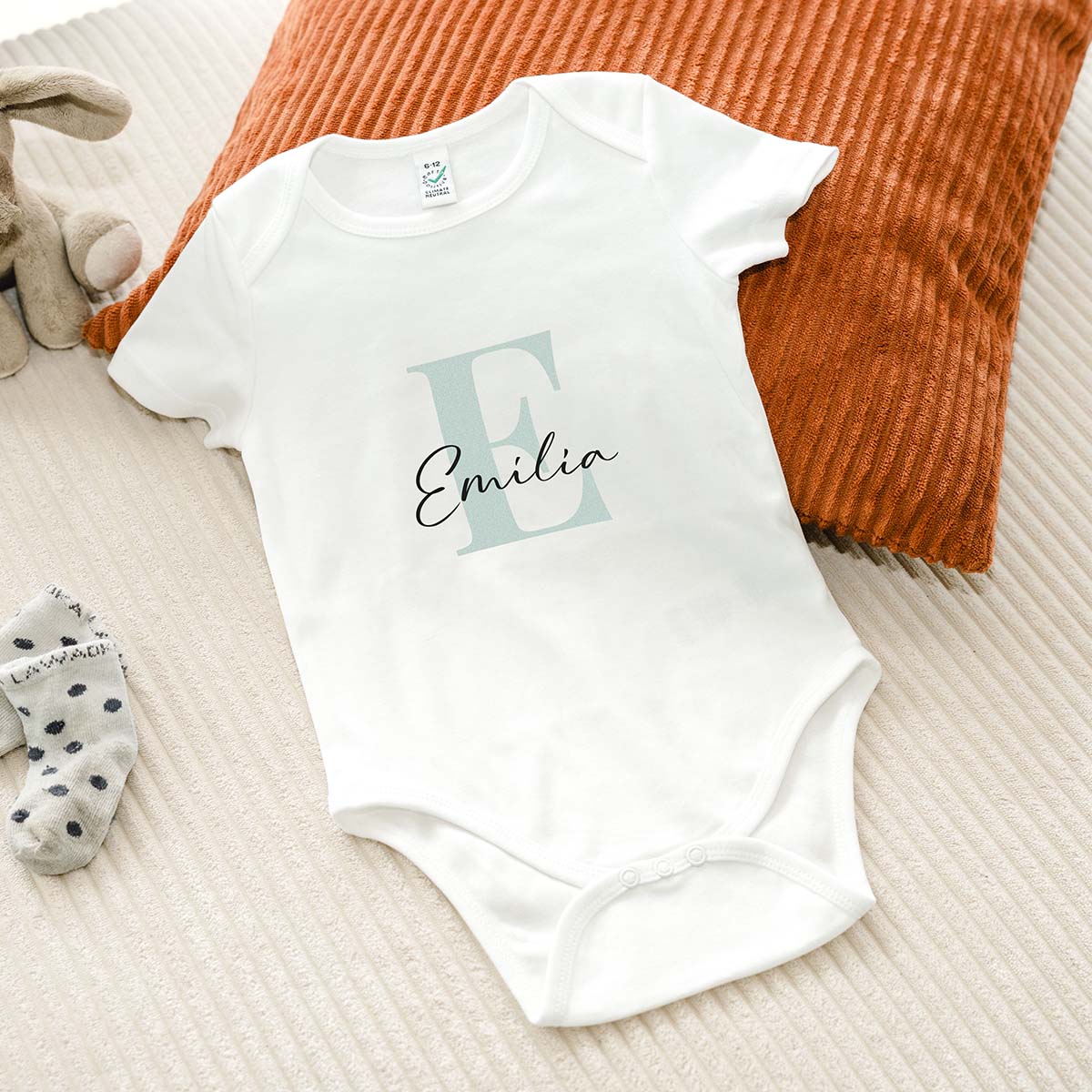 Personalisierbarer Baby Body mit Monogramm, Romantische Geschenke, Hochzeitsgeschenk, Kleine Geschenke, Geschenk, Geschenkidee