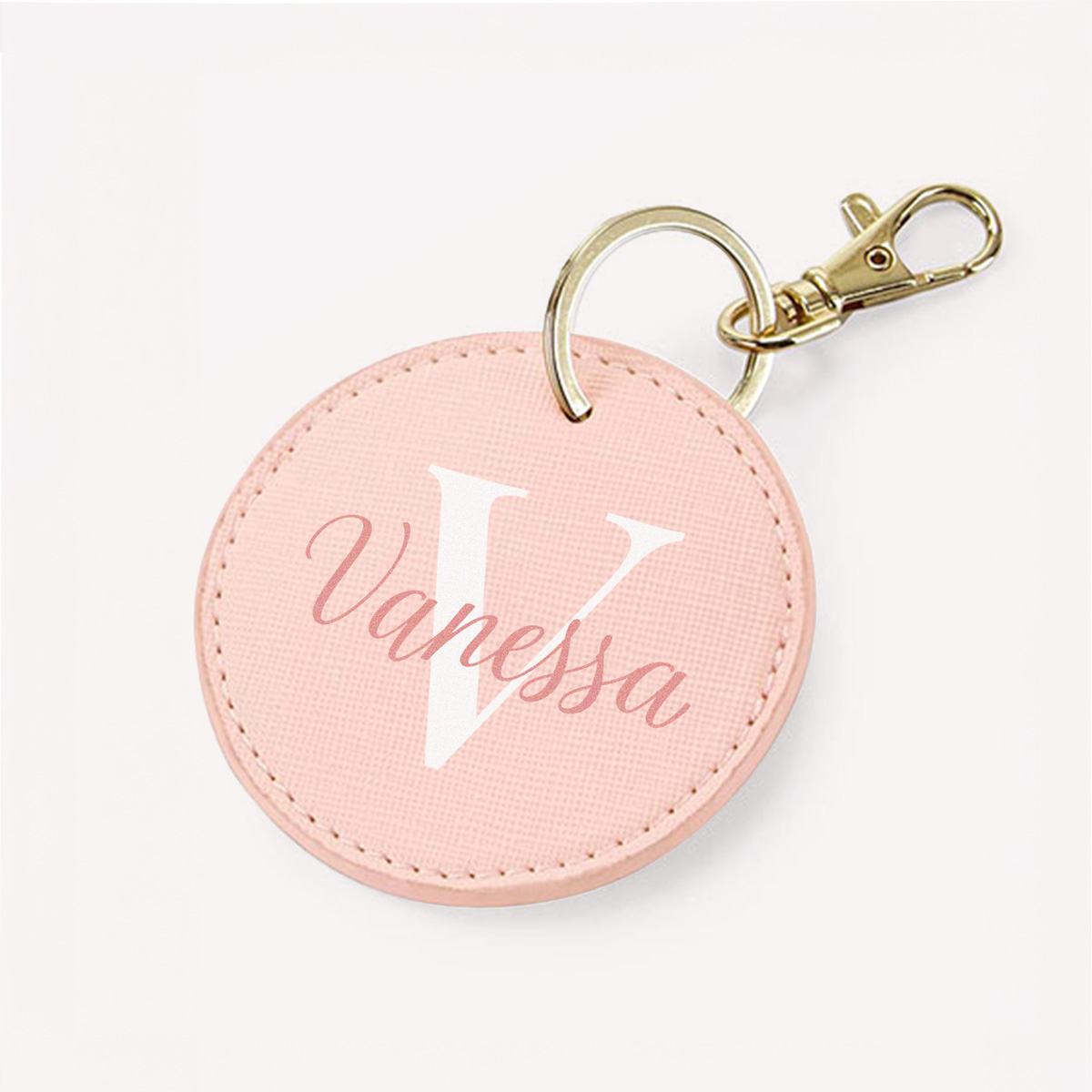 Personalisierbarer Schlüsselanhänger Rund mit Monogramm, Geschenke Frauen, Geschenke Freundin, Geschenk Schwester, Romantische Geschenke, Hochzeitsgeschenk, Kleine Geschenke, Geschenk, Geschenkidee