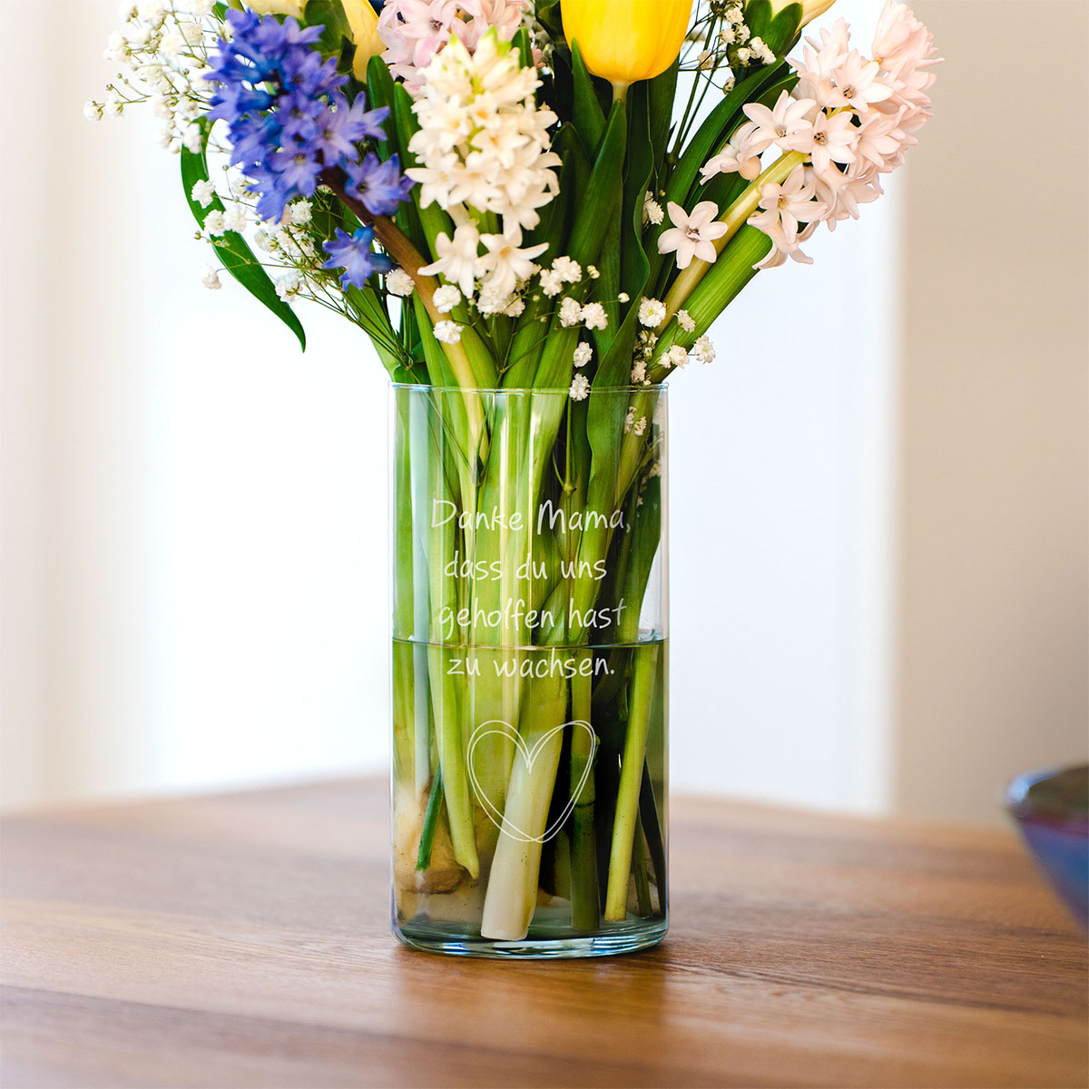 Personalisierte Vase mit Text und Symbol, Romantische Geschenke, Hochzeitsgeschenk, Kleine Geschenke, Geschenk, Geschenkidee