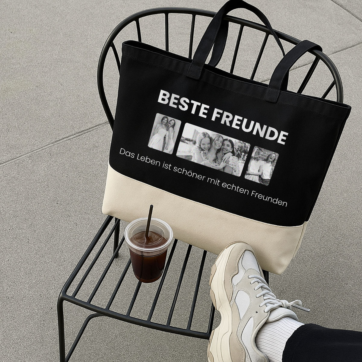 Personalisierte Tasche mit Text und Fotos, Kleine Geschenke, Geschenk, Geschenkidee