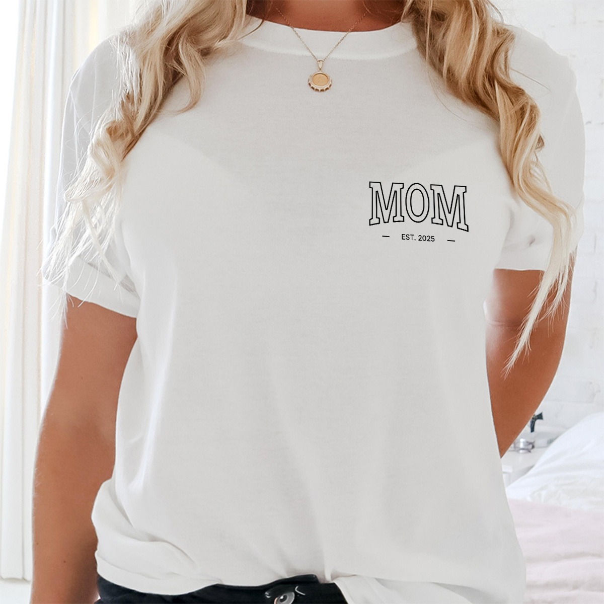 Personalisiertes Mama T-Shirt mit Jahreszahl, Witzige Geschenke, Romantische Geschenke, Hochzeitsgeschenk, Geschenk, Geschenkidee