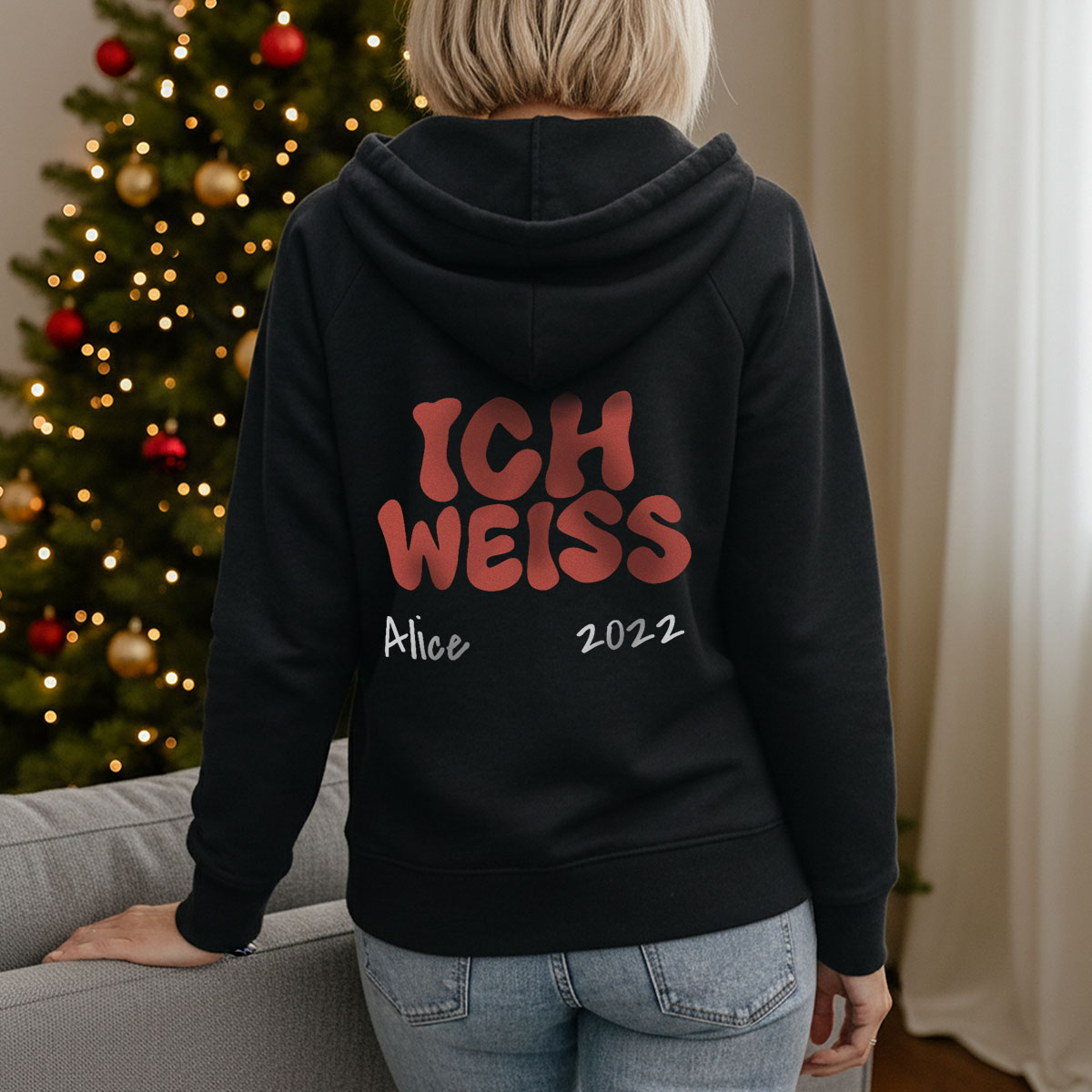 Personalisierter Kapuzenpullover für Partner - Ich weiß, Geschenk, Geschenkidee