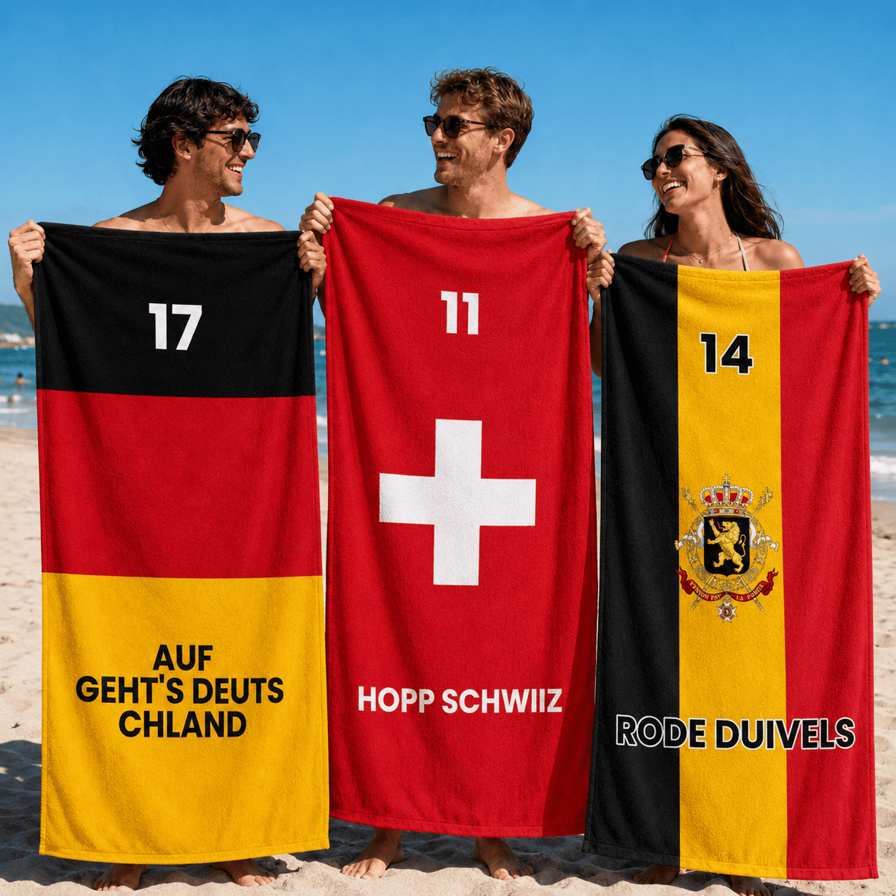 Personalisiertes Handtuch zur WM mit Text, Witzige Geschenke, Romantische Geschenke, Hochzeitsgeschenk, Kleine Geschenke, Geschenk, Geschenkidee