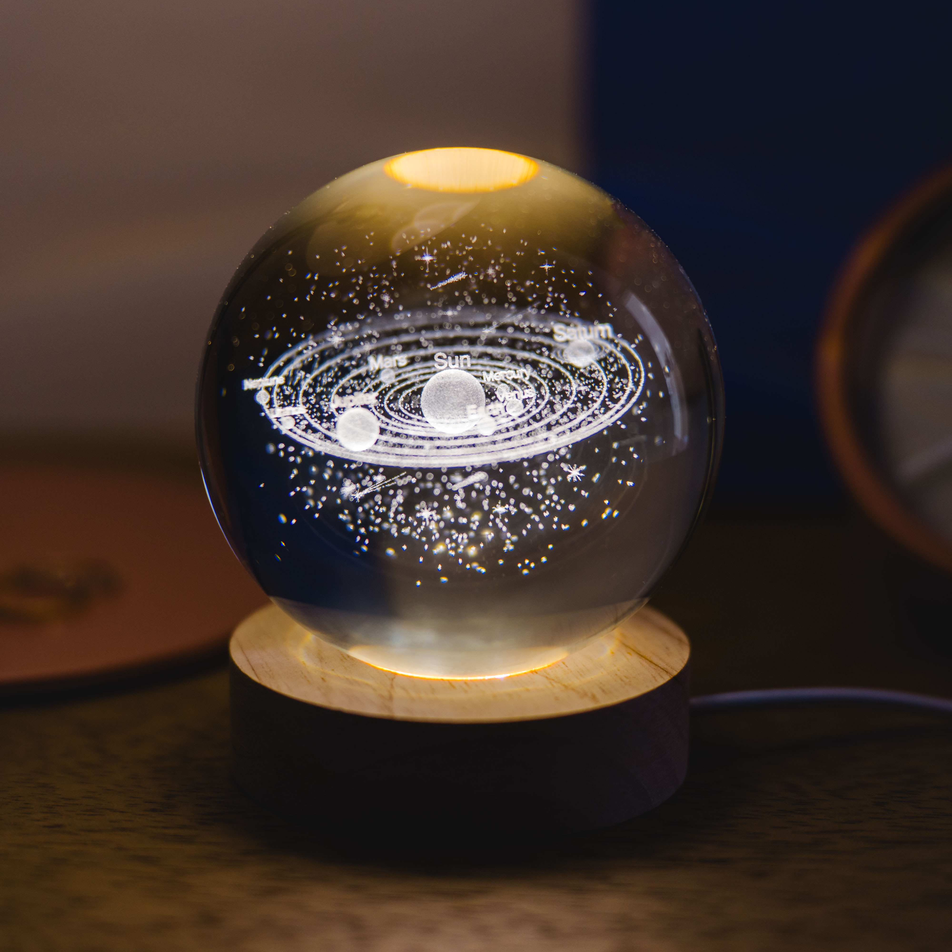 Planeten 3D-Kristallkugel, Romantische Geschenke, Hochzeitsgeschenk, Kleine Geschenke, Geschenk, Geschenkidee
