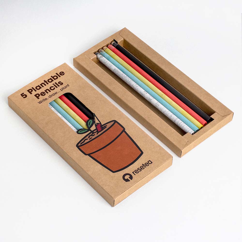 Pflanzbare Bleistifte 5er Set, Vatertagsgeschenk, Witzige Geschenke, Romantische Geschenke, Hochzeitsgeschenk, Geschenk, Geschenkidee