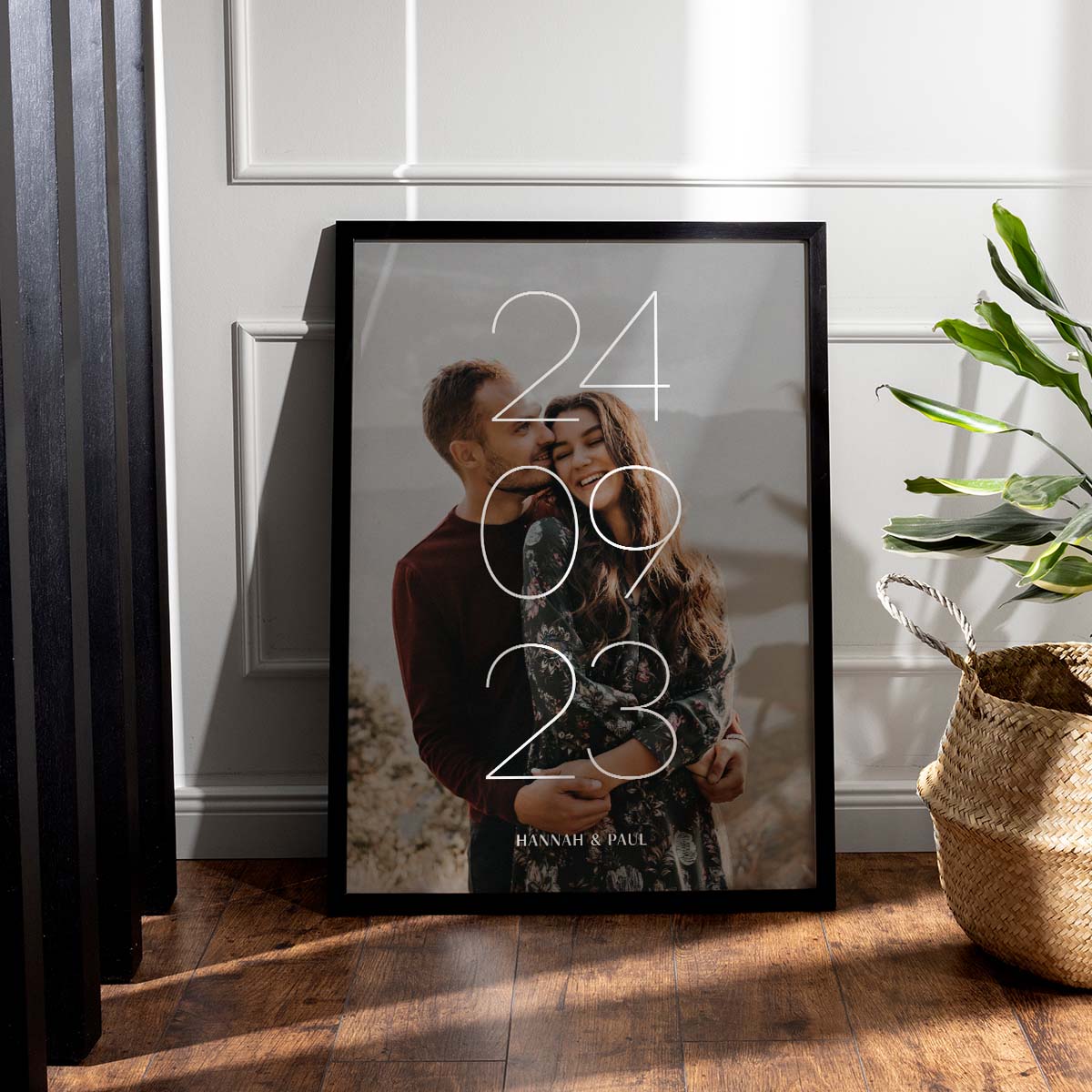 Personalisierbares Poster mit Datum und Namen, Fotogeschenk, Romantische Geschenke, Hochzeitsgeschenk, Kleine Geschenke, Geschenk, Geschenkidee