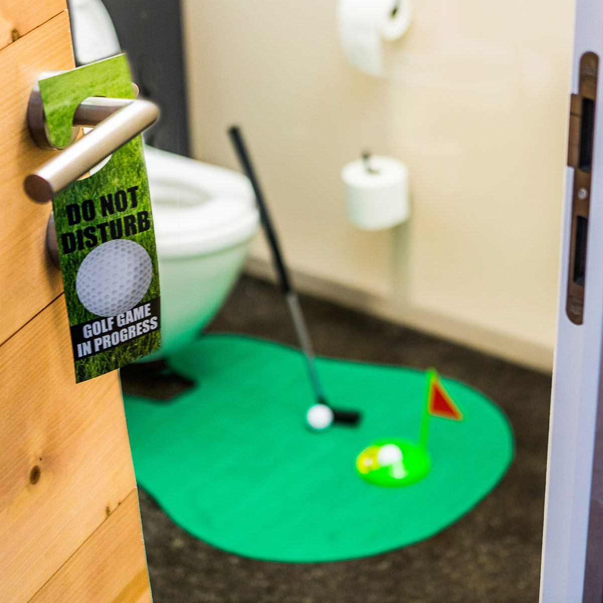Das ultimative Golfset für die Toilette, Golf, Sport, einlochen, Spiel, Spass, Ablenkung, Green, Klo, Putter, golfen, Vatertagsgeschenk, Spiel, Geschenk Männer, Geschenk Freund, Geschenk Bruder, Witzige Geschenke, Romantische Geschenke, Hochzeitsgeschenk, Geschenk, Geschenkidee