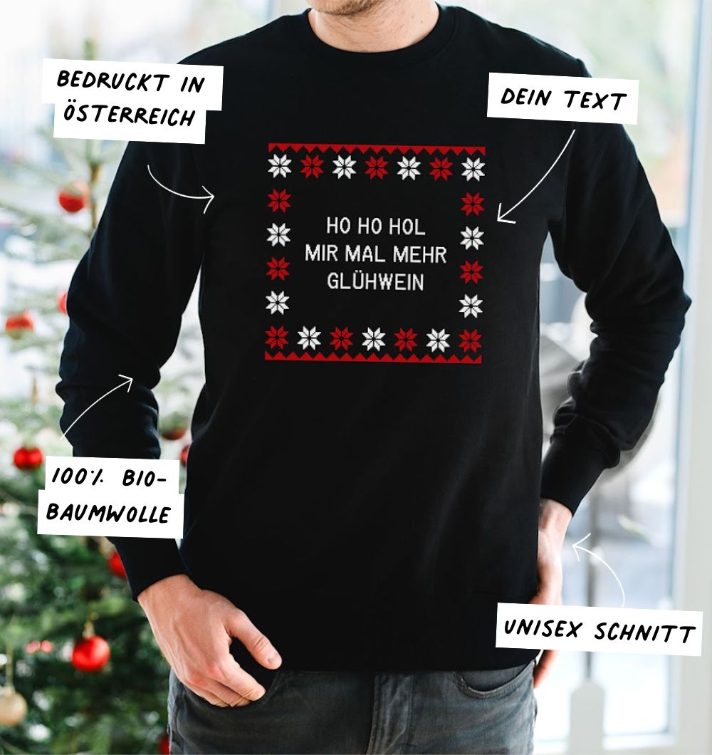 Personalisierbarer Weihnachtspullover mit Spruch, Witzige Geschenke, Romantische Geschenke, Hochzeitsgeschenk, Kleine Geschenke, Geschenk, Geschenkidee