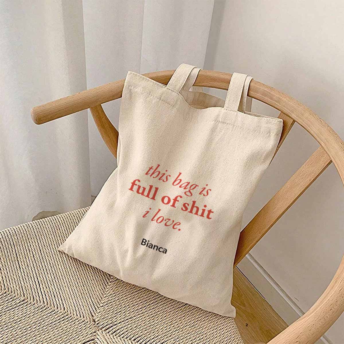 Personalisierbarer Jutebeutel mit Spruch, Geburtstagsgeschenk, Geschenke Frauen, Geschenke Freundin, Geschenk Schwester, Geschenk Mama, Witzige Geschenke, Kleine Geschenke, Geschenk, Geschenkidee