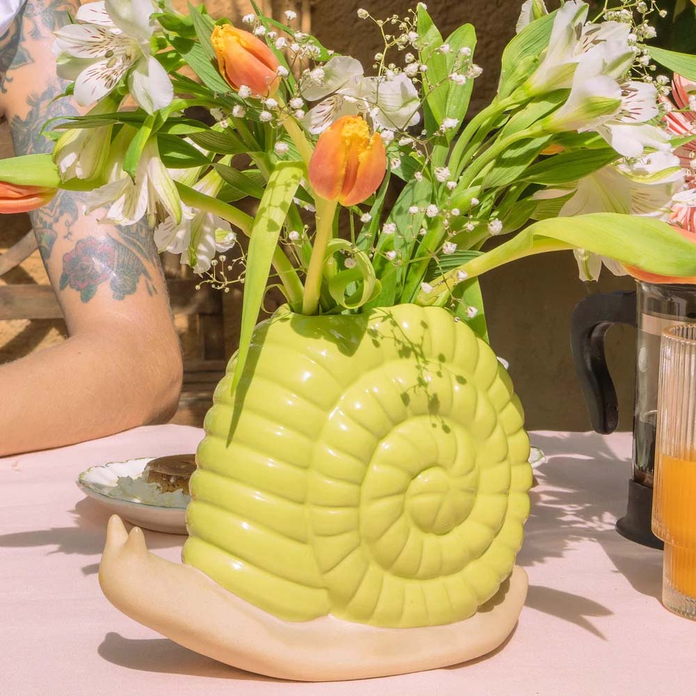 Vase in Schneckenform, Witzige Geschenke, Romantische Geschenke, Hochzeitsgeschenk, Geschenk, Geschenkidee