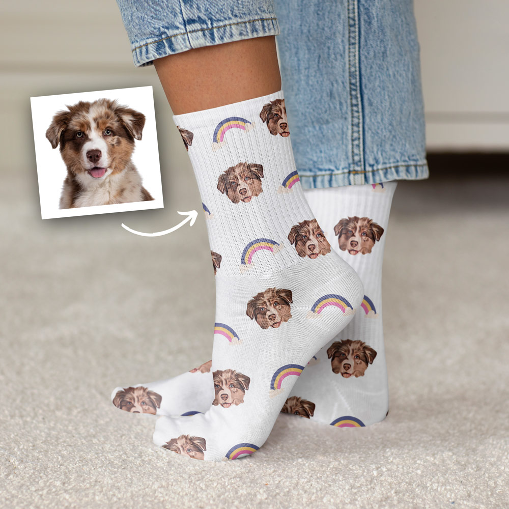 Personalisierbare Socken mit Gesicht im Comic-Style, Fotogeschenk, Geburtstagsgeschenk, Geschenke Frauen, Geschenke Freundin, Geschenk Schwester, Geschenk Mama, Witzige Geschenke, Romantische Geschenke, Hochzeitsgeschenk, Kleine Geschenke, Geschenk, Geschenkidee