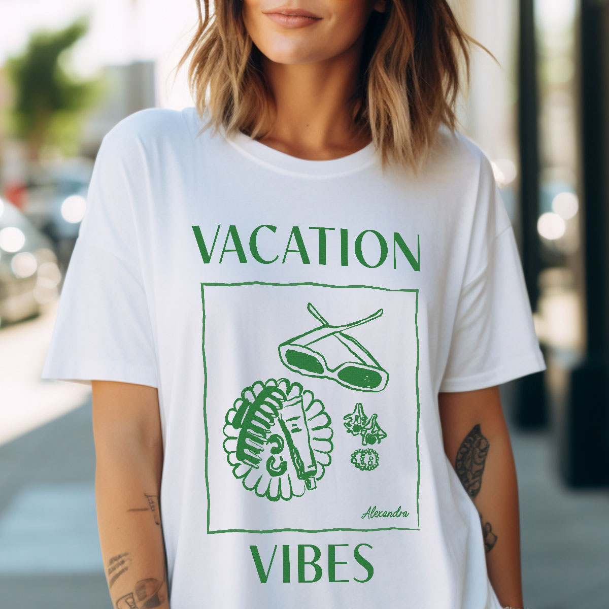 Personalisierbares T-Shirt mit Illustration und Text, Geburtstagsgeschenk, Geschenke Frauen, Geschenke Freundin, Geschenk Schwester, Witzige Geschenke, Romantische Geschenke, Hochzeitsgeschenk, Kleine Geschenke, Geschenk, Geschenkidee