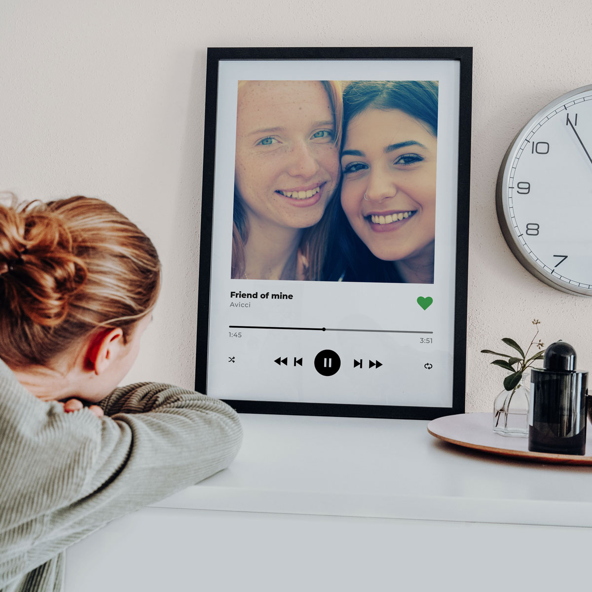 Personalisierbares Poster mit Foto und Song, Fotogeschenk, Romantische Geschenke, Hochzeitsgeschenk, Geschenk, Geschenkidee