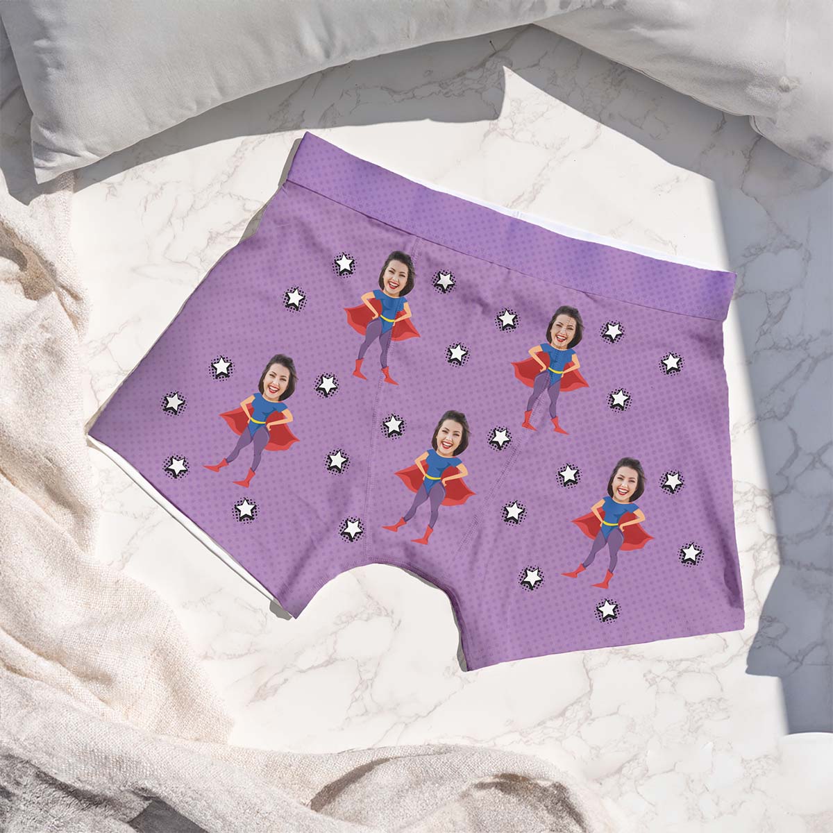 Boxershorts mit Gesicht und Superhelden, personalisiert, personalisierbar, Vatertagsgeschenk, Fotogeschenk, Geschenk Männer, Geschenk Freund, Geschenk Bruder, Witzige Geschenke, Romantische Geschenke, Hochzeitsgeschenk, Kleine Geschenke, Geschenk, Geschenkidee