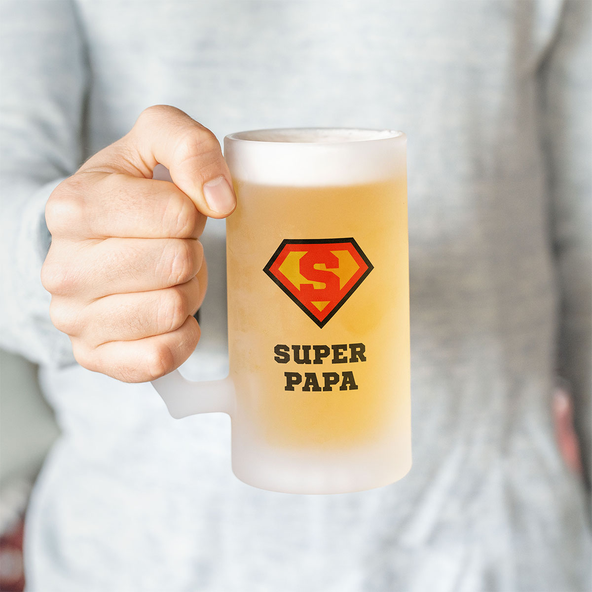 Personalisierbarer Superhelden Bierkrug, Vatertagsgeschenk, Geschenk Papa, Geschenk Männer, Geschenk Freund, Geschenk Bruder, Witzige Geschenke, Romantische Geschenke, Hochzeitsgeschenk, Kleine Geschenke, Geschenk, Geschenkidee