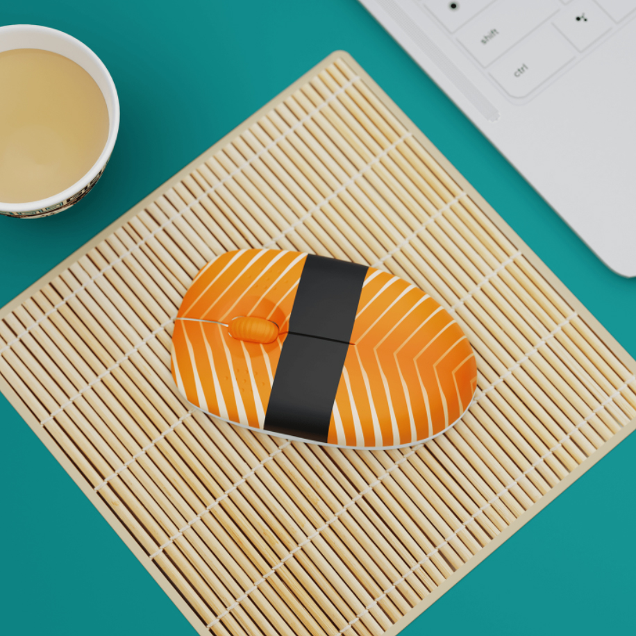 Kabellose Sushi-Maus