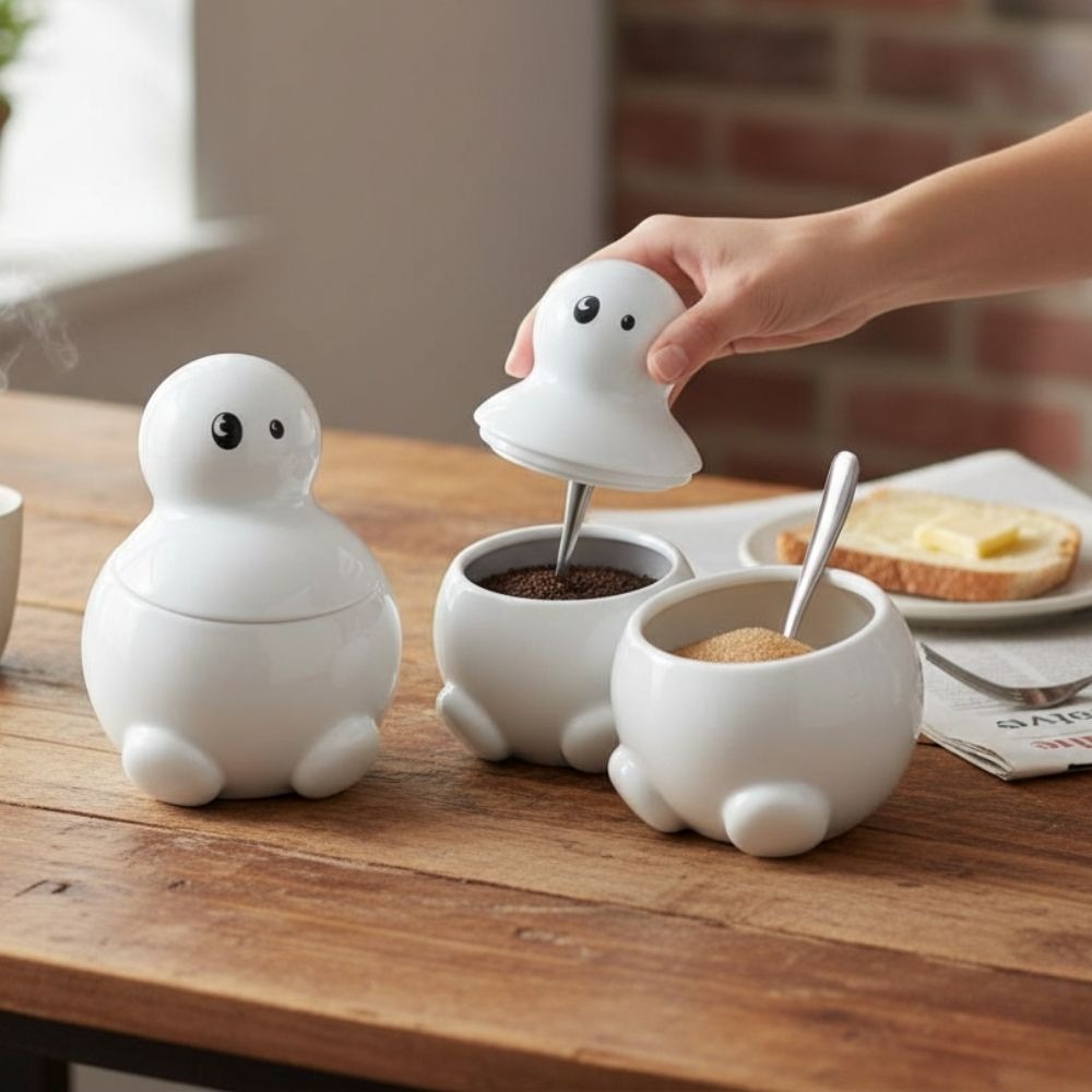 Tom, Dick und Harry Küchengefäße für Kaffee, Tee und Zucker, Witzige Geschenke, Geschenk, Geschenkidee