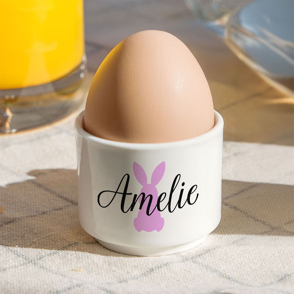 Personalisierbare Eierbecher 2er-Set mit Symbol und Name, Witzige Geschenke, Romantische Geschenke, Hochzeitsgeschenk, Kleine Geschenke, Geschenk, Geschenkidee