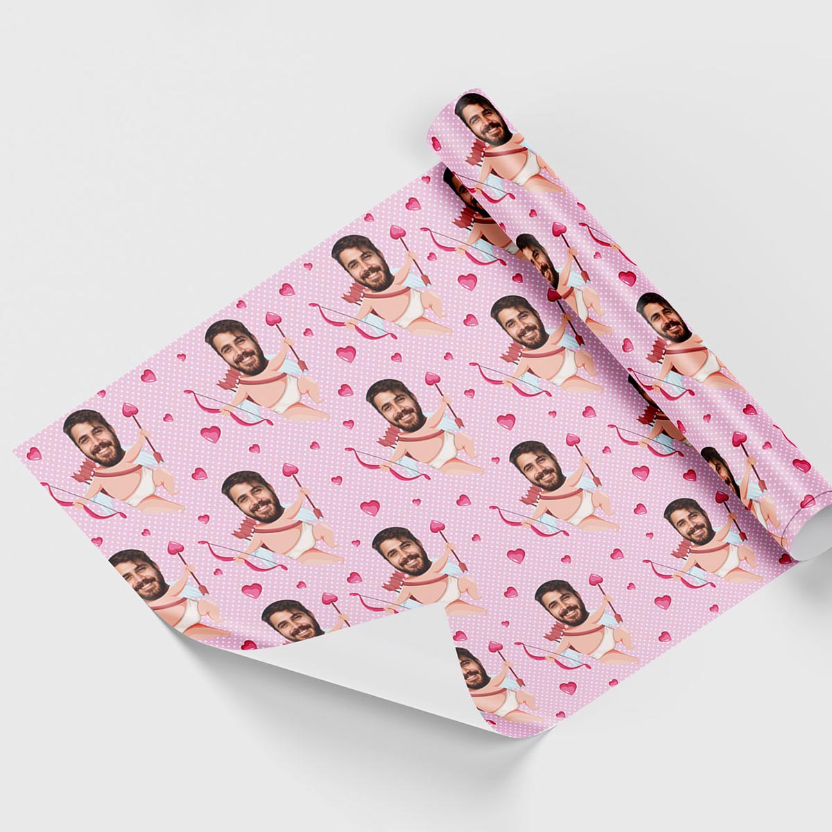 50cm Personalisierbares Geschenkpapier mit Gesicht und Liebes-Designs, Kleine Geschenke