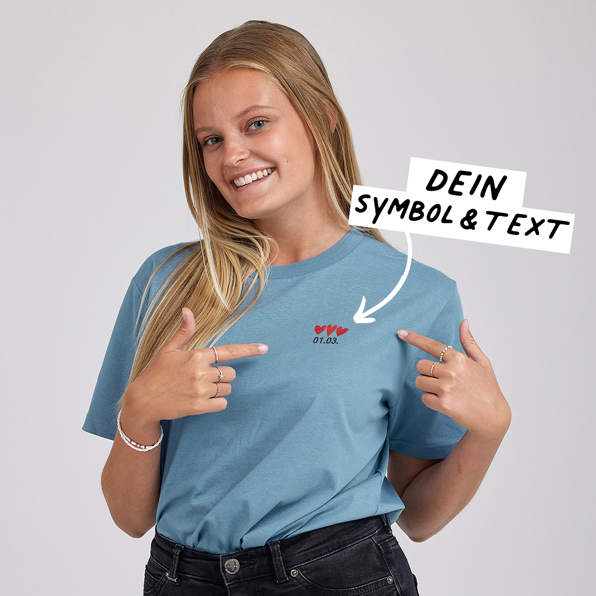 Geschenke für Frauen besticktes Tshirt mit Text