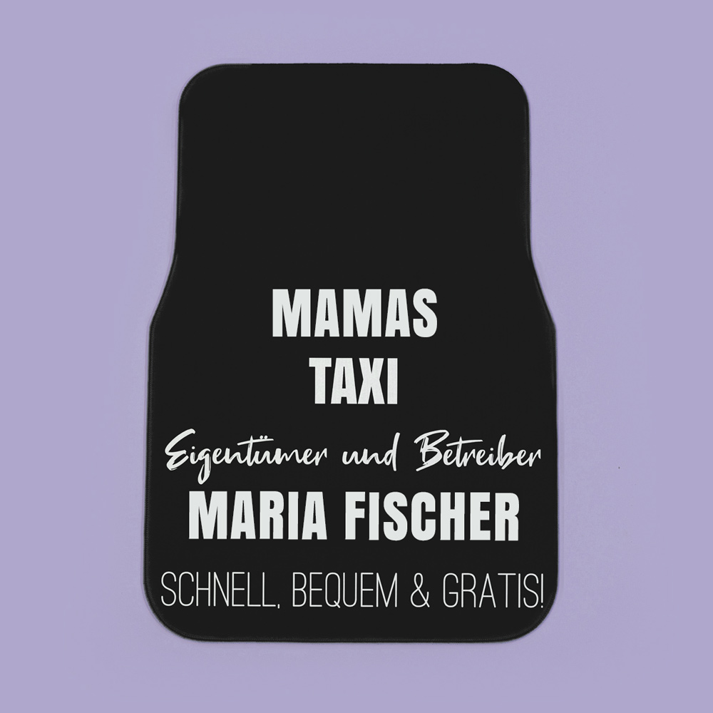 Personalisierbare Auto-Fußmatte mit Text Weihnachtsgeschenke für Frauen personalisierte Auto Fußmatte