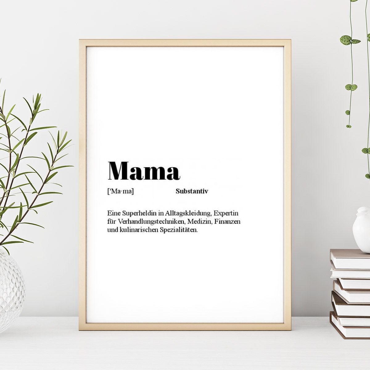 Geschenke für Mama Personalisierbares Poster Wörterbuch-Eintrag
