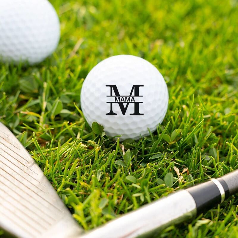 Personalisierbare Golfbälle 3er Set mit Monogramm
