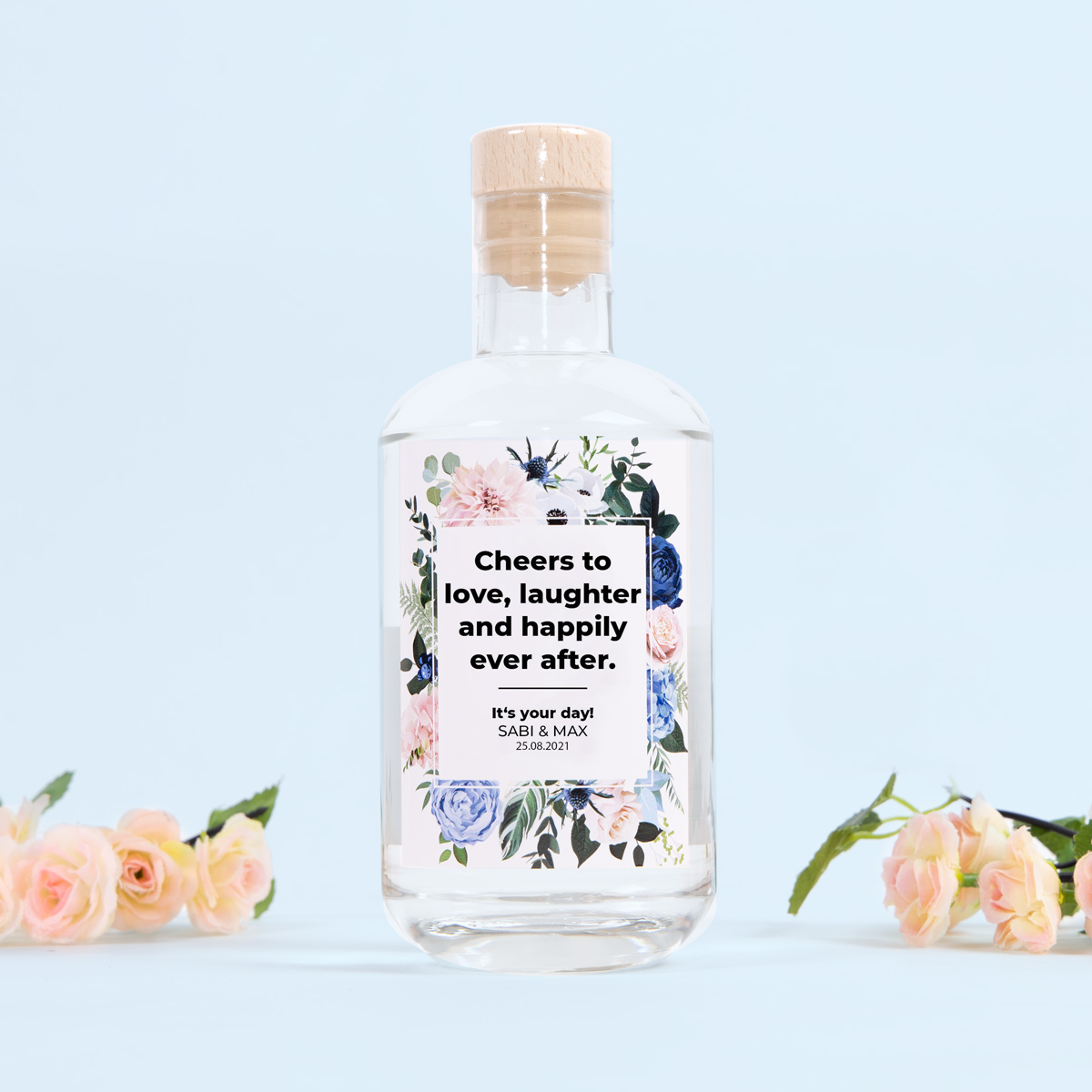 Hochzeitsgeschenke personalisierter Gin mit Text Hochzeitsgeschenke personalisierter Gin mit Text