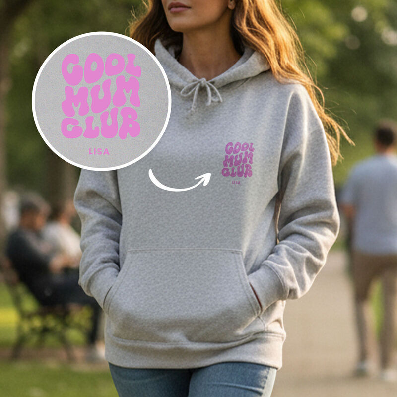Personalisierbarer Kapuzenpullover Cool Moms & Dads Club
