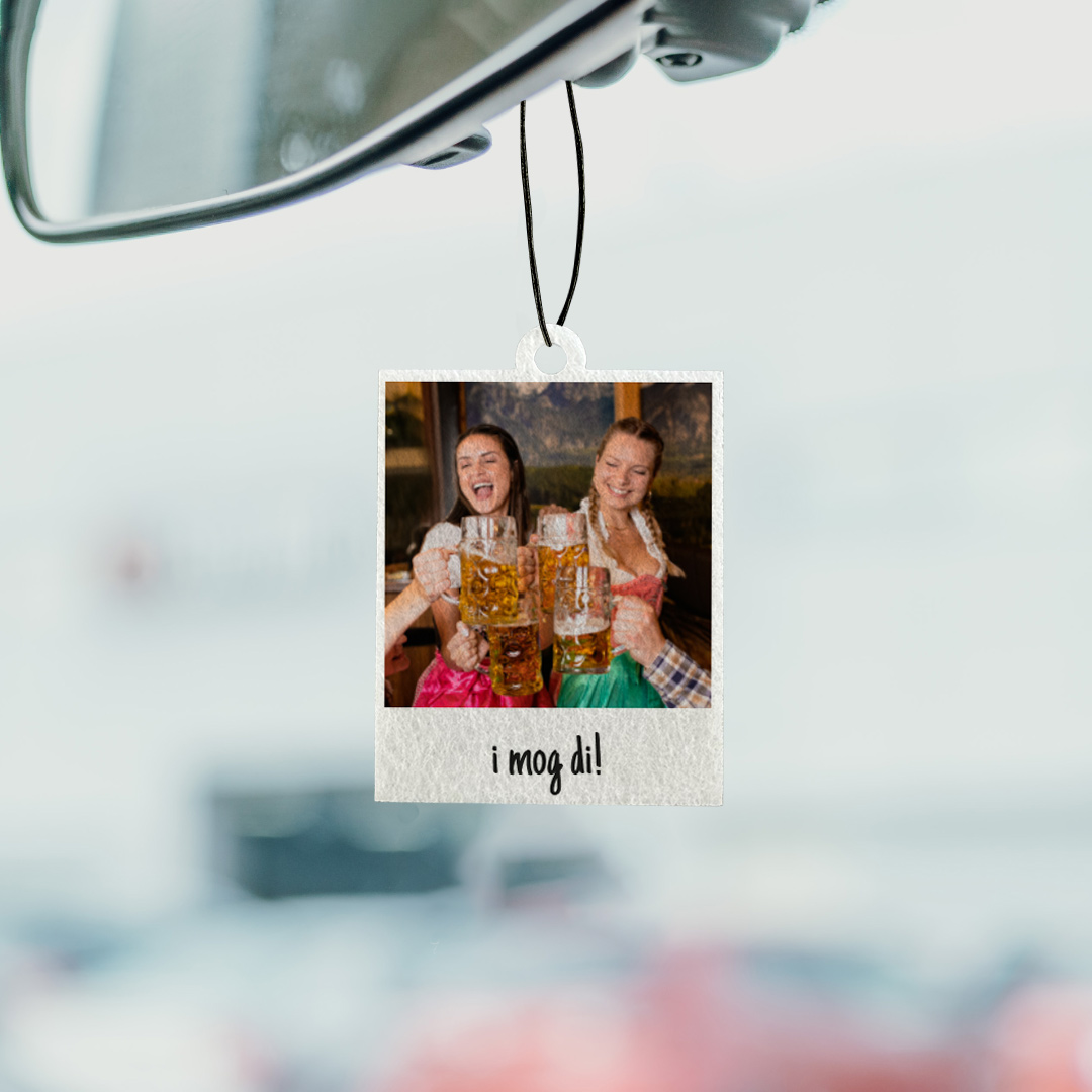 Personalisierbarer Duftbaum 2er Set im Polaroid-Look Duftbaum Oktoberfest