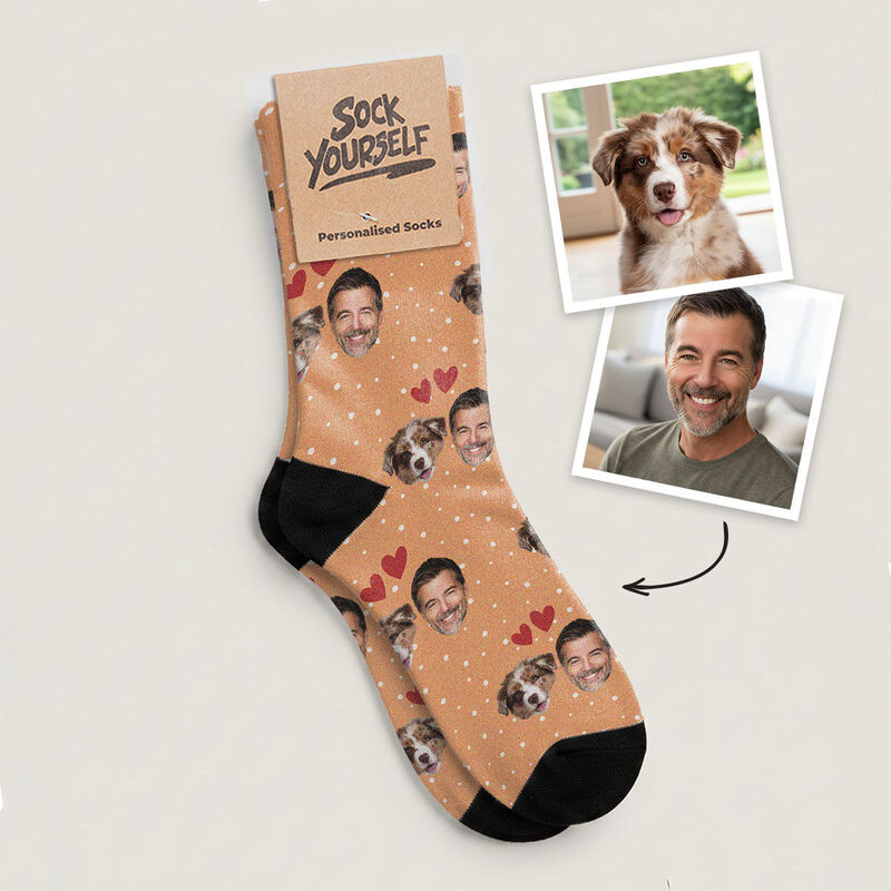 Personalisierbare Liebespaar Socken