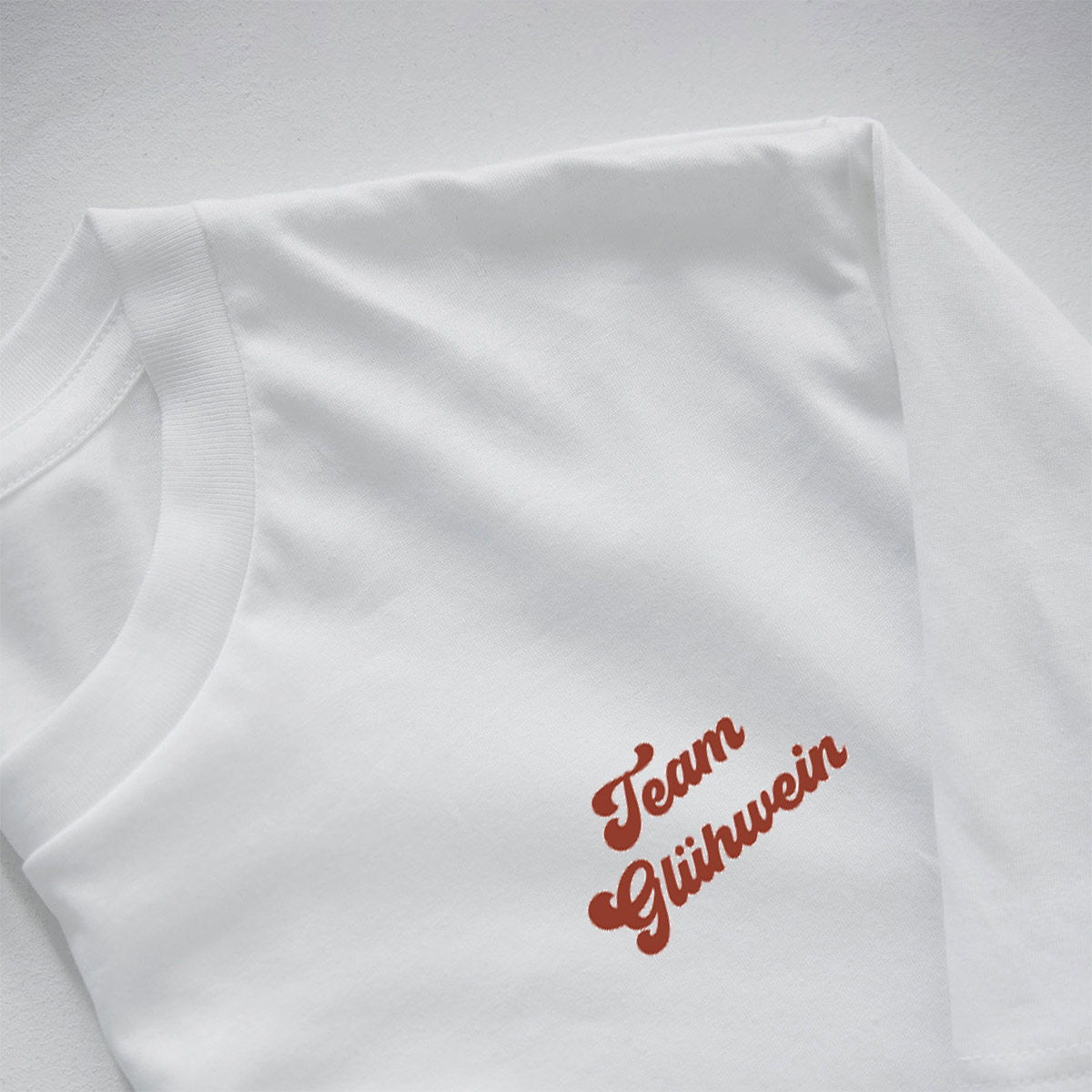 Weihnachtsgeschenke personalisiertes Tshirt Team glühwein