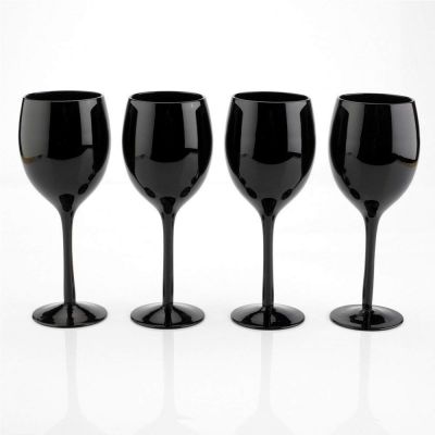 Schwarze Weingläser 4er-Set Schwarze Weingläser 4er-Set