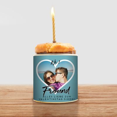 Cancake mit Herz und Text Cancake mit Herz und Text