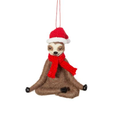 Yoga Faultier Christbaumschmuck Yoga Faultier Christbaumschmuck